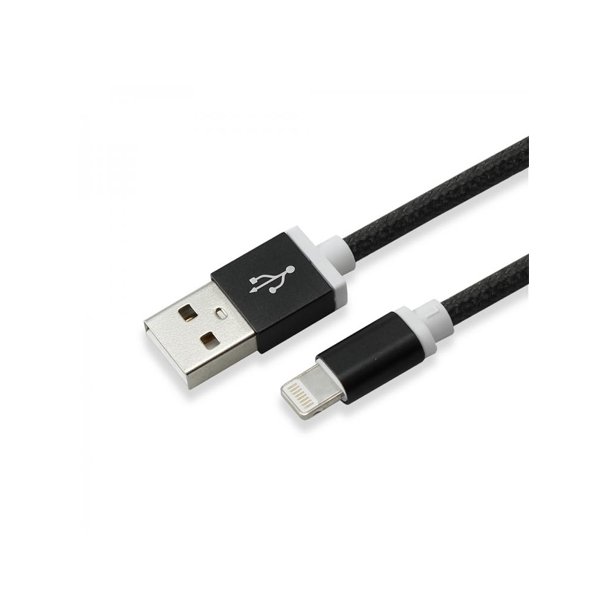 USB Ladekabel A-Lightning 1,5M sort